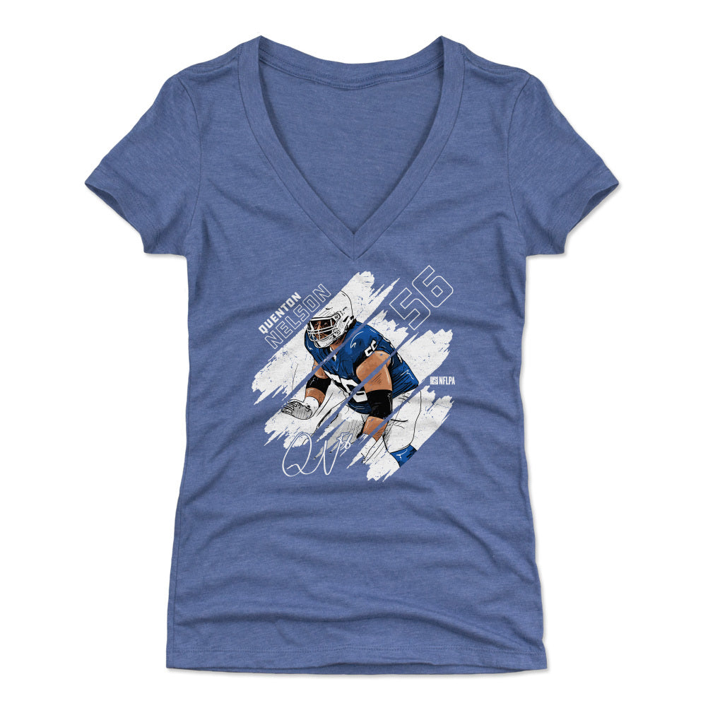 Quenton Nelson Women's V-Neck T-Shirt | 500 LEVEL