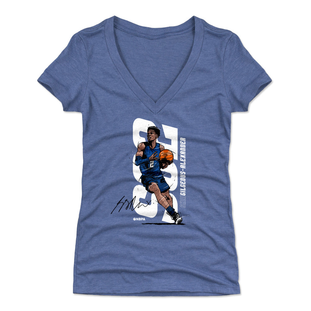 Shai Gilgeous-Alexander Women's V-Neck T-Shirt | 500 LEVEL