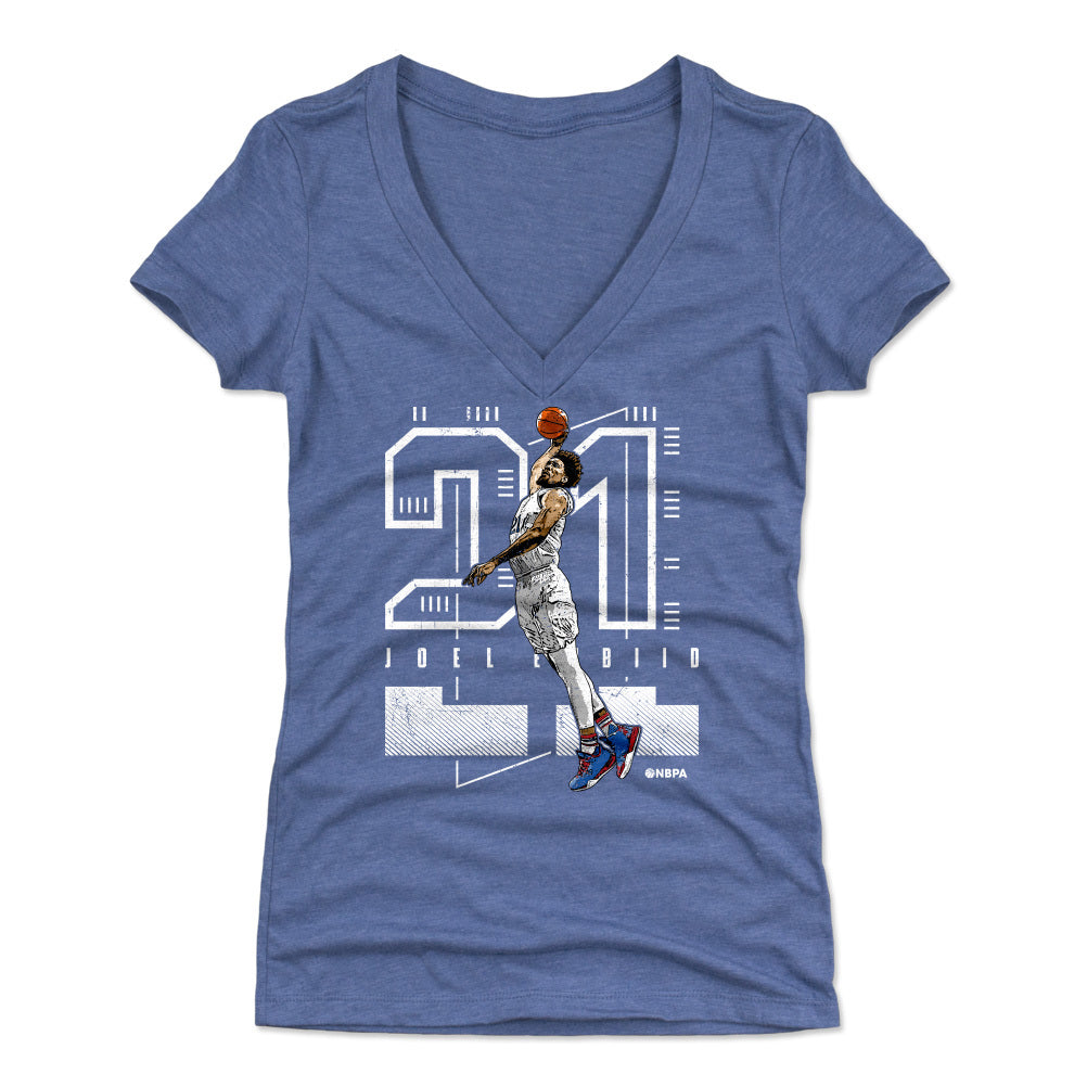 Joel Embiid Women's V-Neck T-Shirt | 500 LEVEL