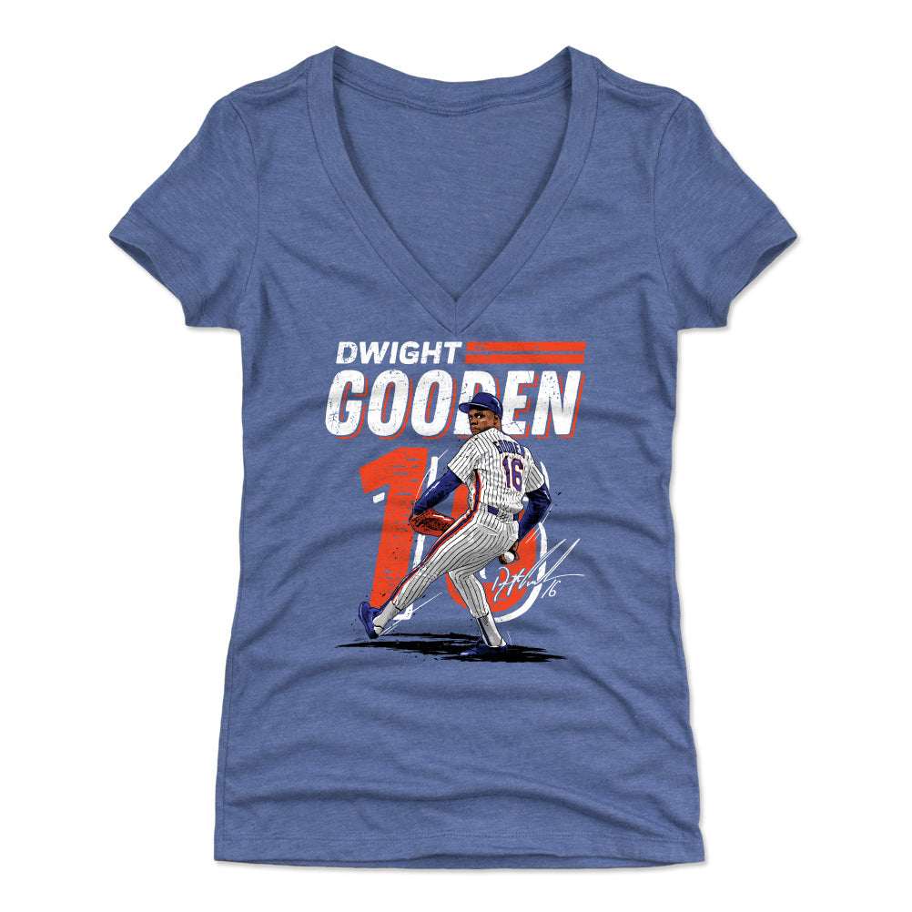 Dwight Gooden Women's V-Neck T-Shirt | 500 LEVEL