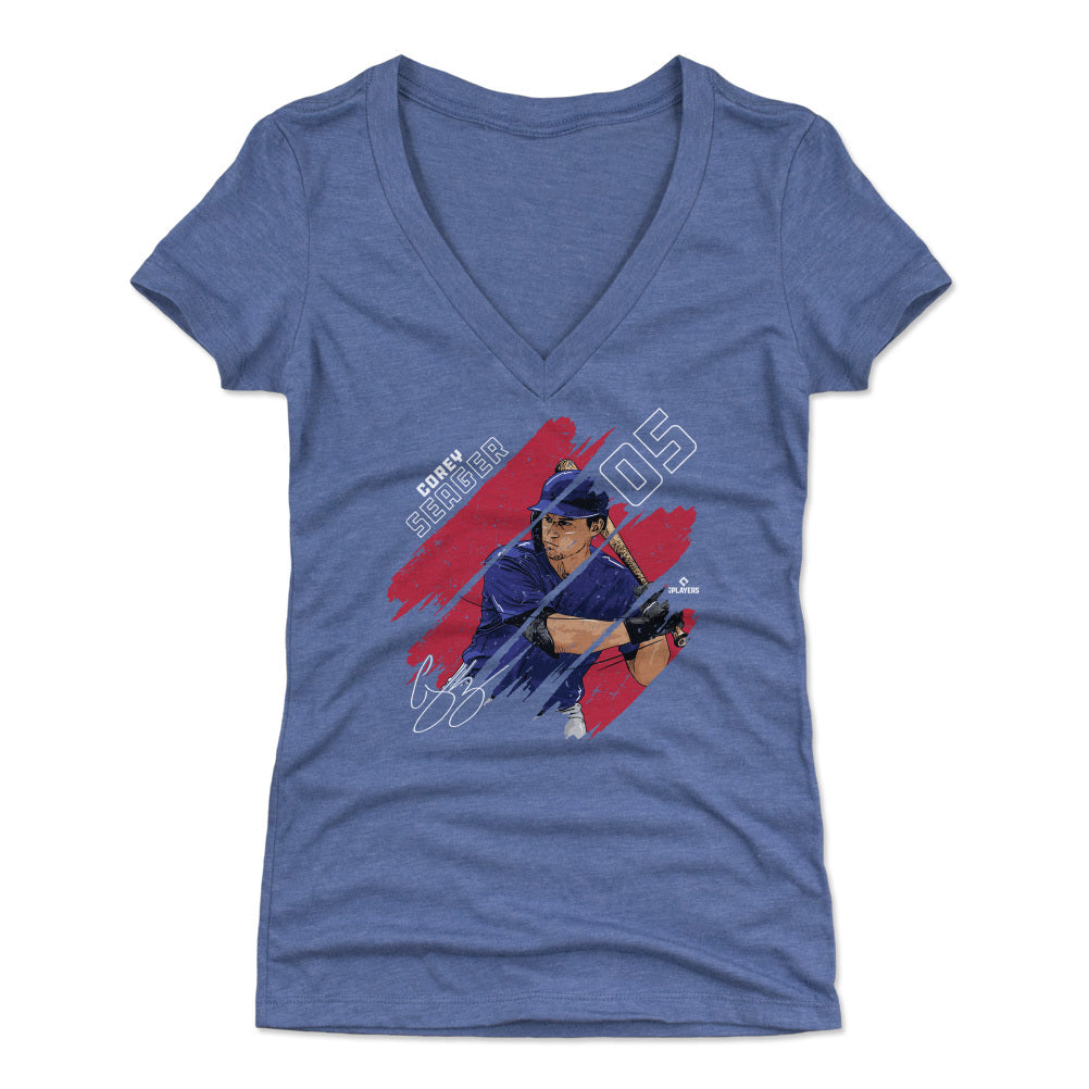 Corey Seager Women's V-Neck T-Shirt | 500 LEVEL