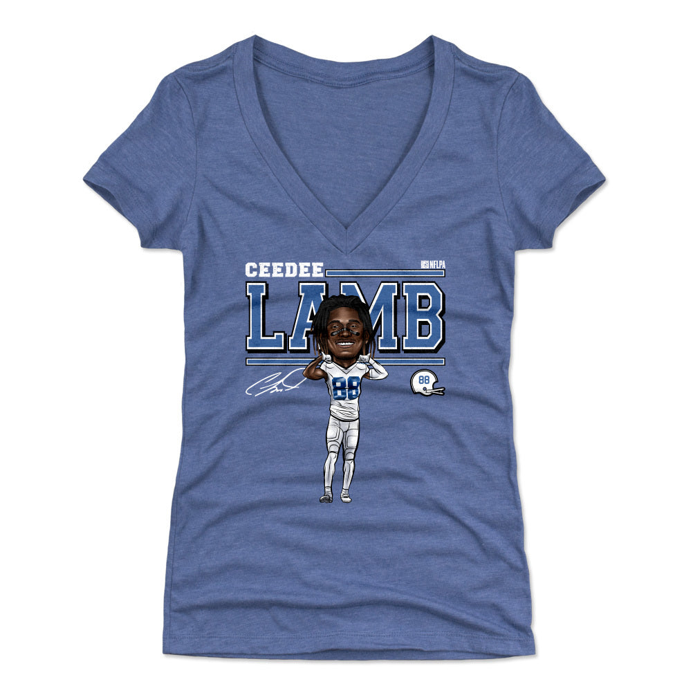CeeDee Lamb Women's V-Neck T-Shirt | 500 LEVEL