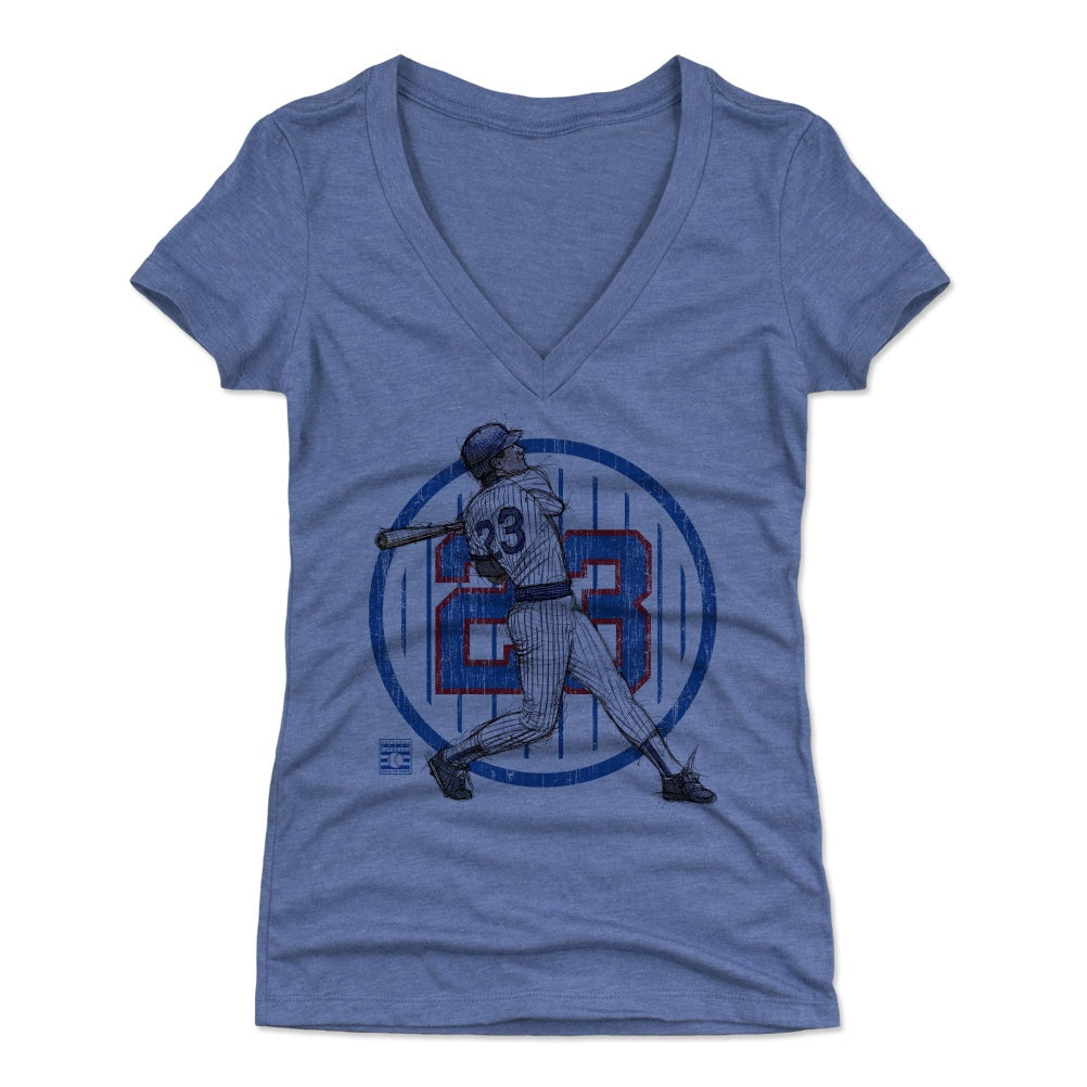 Ryne Sandberg Women's V-Neck T-Shirt | 500 LEVEL
