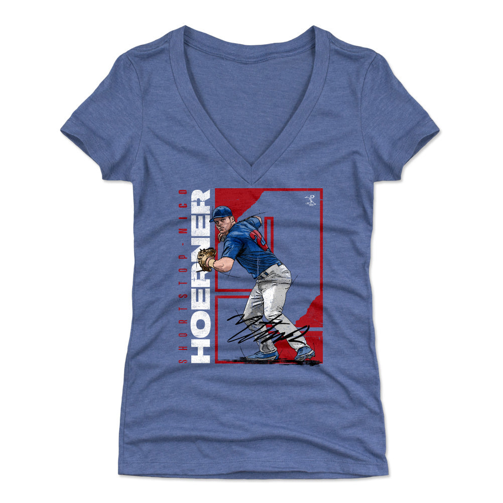 Nico Hoerner Women's V-Neck T-Shirt | 500 LEVEL