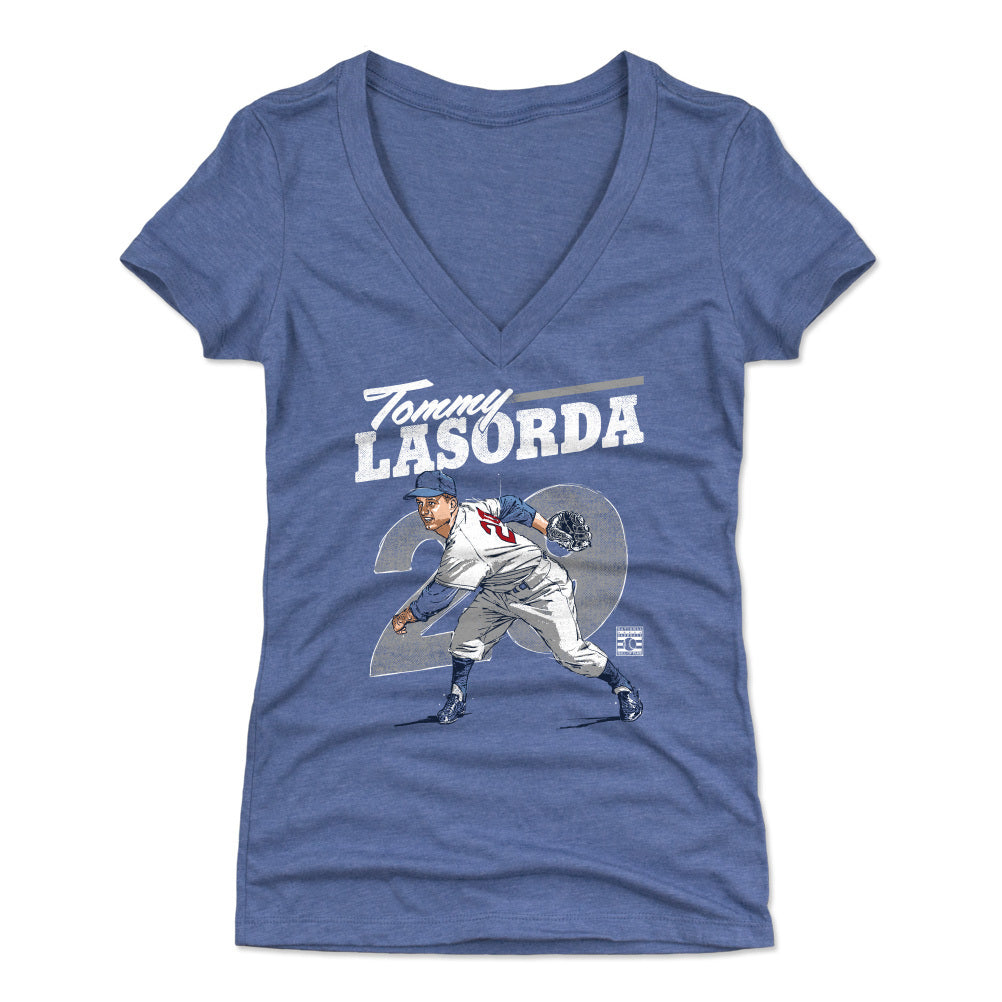Tommy Lasorda Women's V-Neck T-Shirt | 500 LEVEL