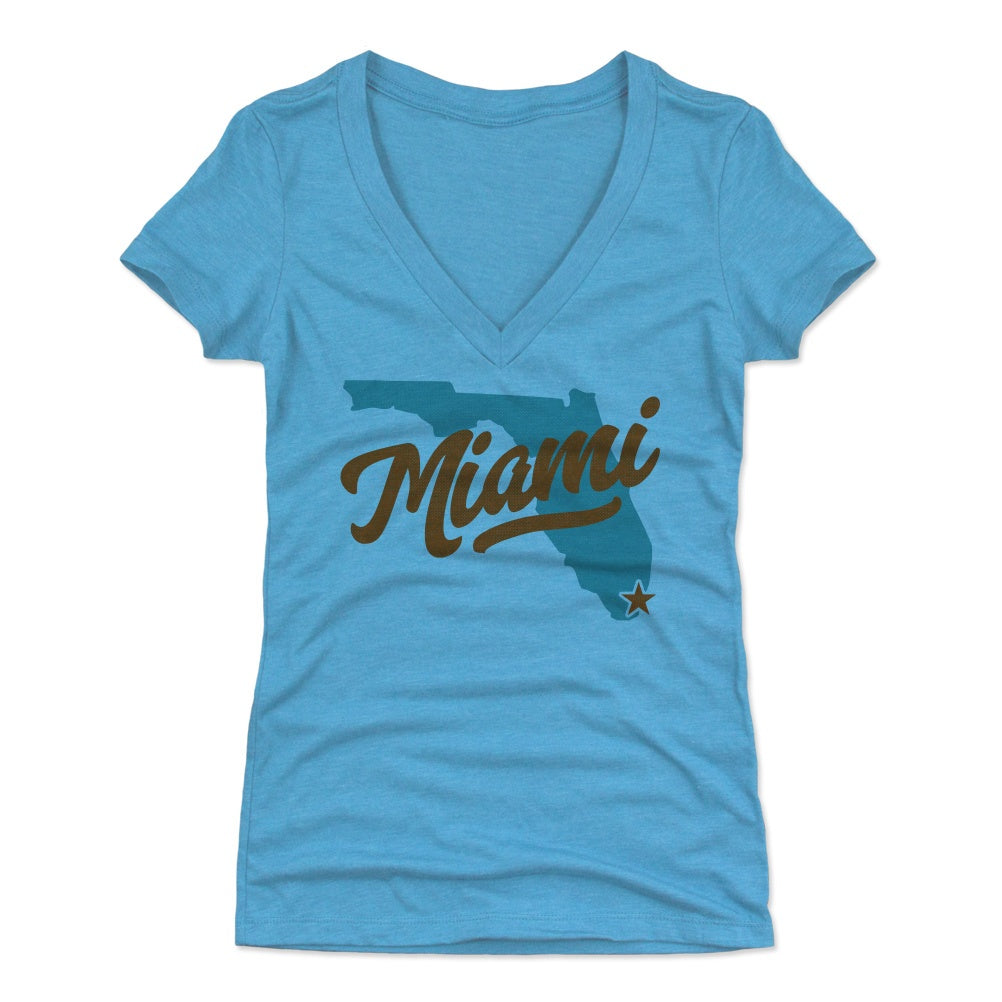 Miami Women's V-Neck T-Shirt | 500 LEVEL