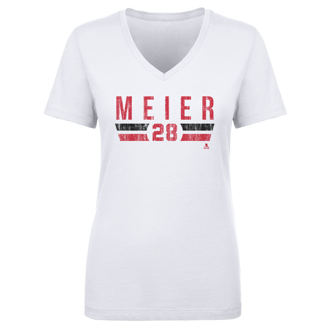 Timo Meier Women's V-Neck T-Shirt | 500 LEVEL