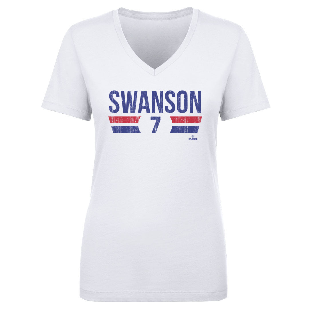 Dansby Swanson Women's V-Neck T-Shirt | 500 LEVEL