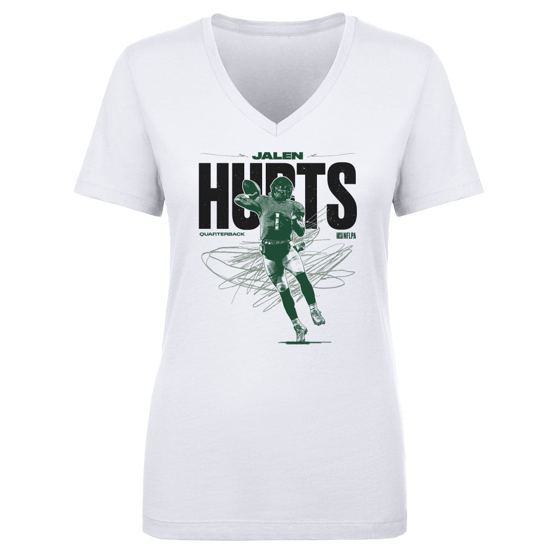 Jalen Hurts Women's V-Neck T-Shirt | 500 LEVEL