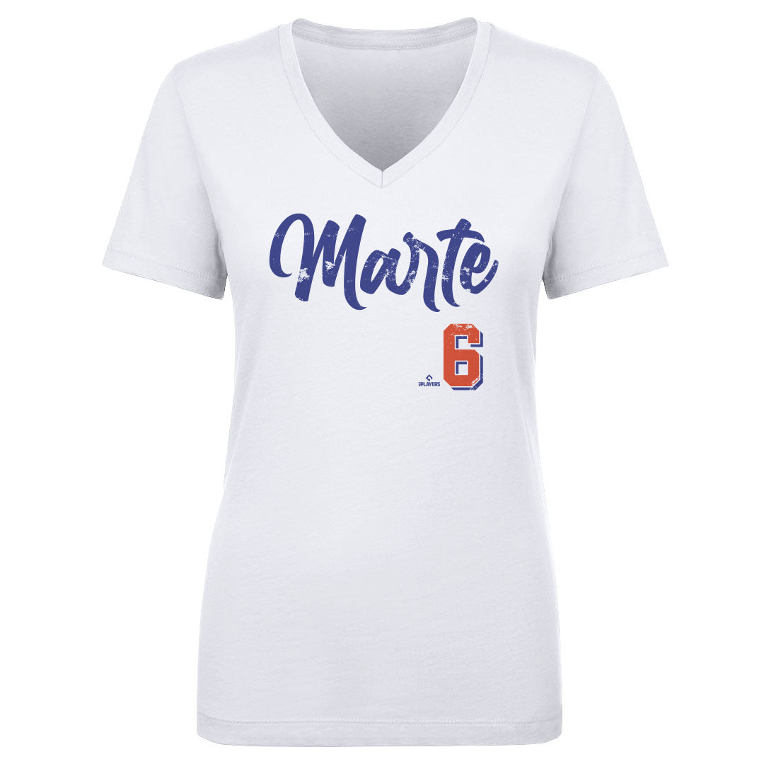 Starling Marte Women's V-Neck T-Shirt | 500 LEVEL