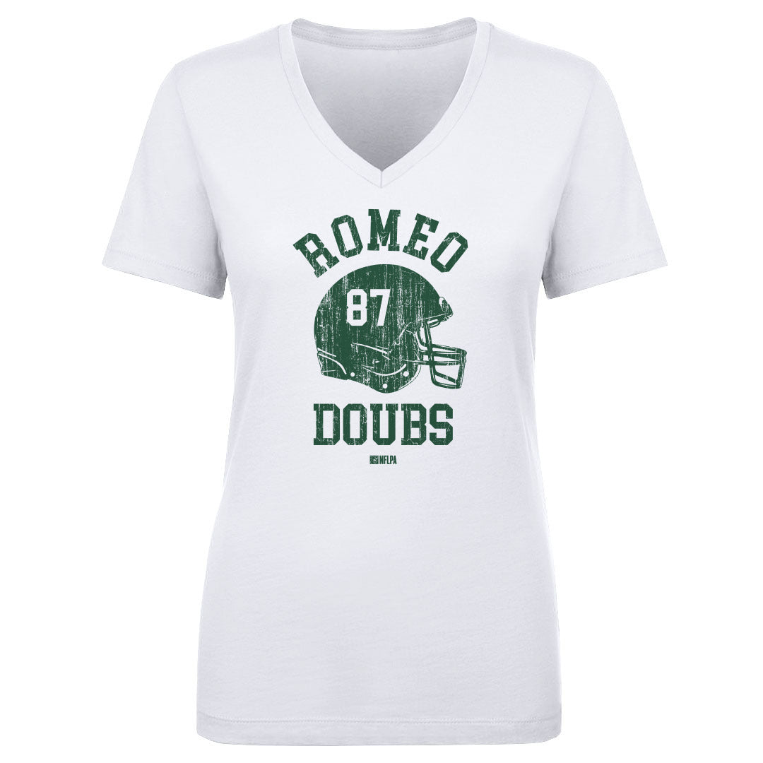 Romeo Doubs Women's V-Neck T-Shirt | 500 LEVEL