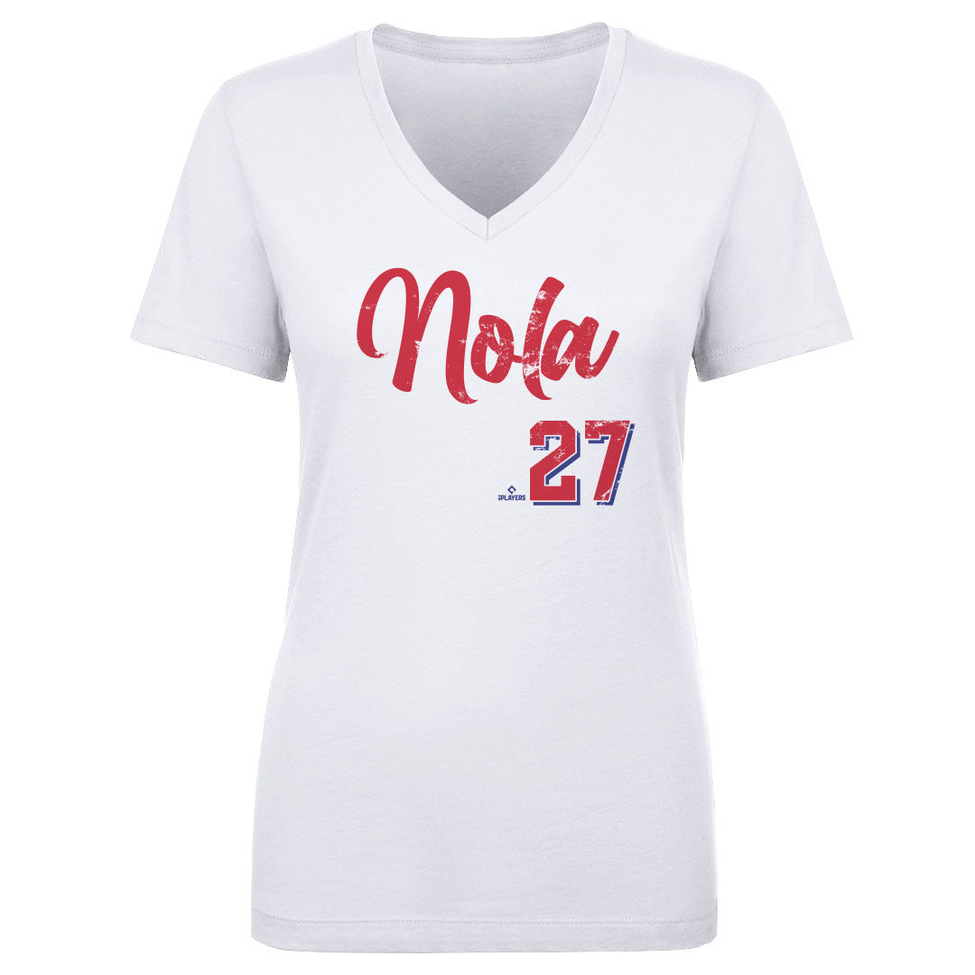 Aaron Nola Women's V-Neck T-Shirt | 500 LEVEL