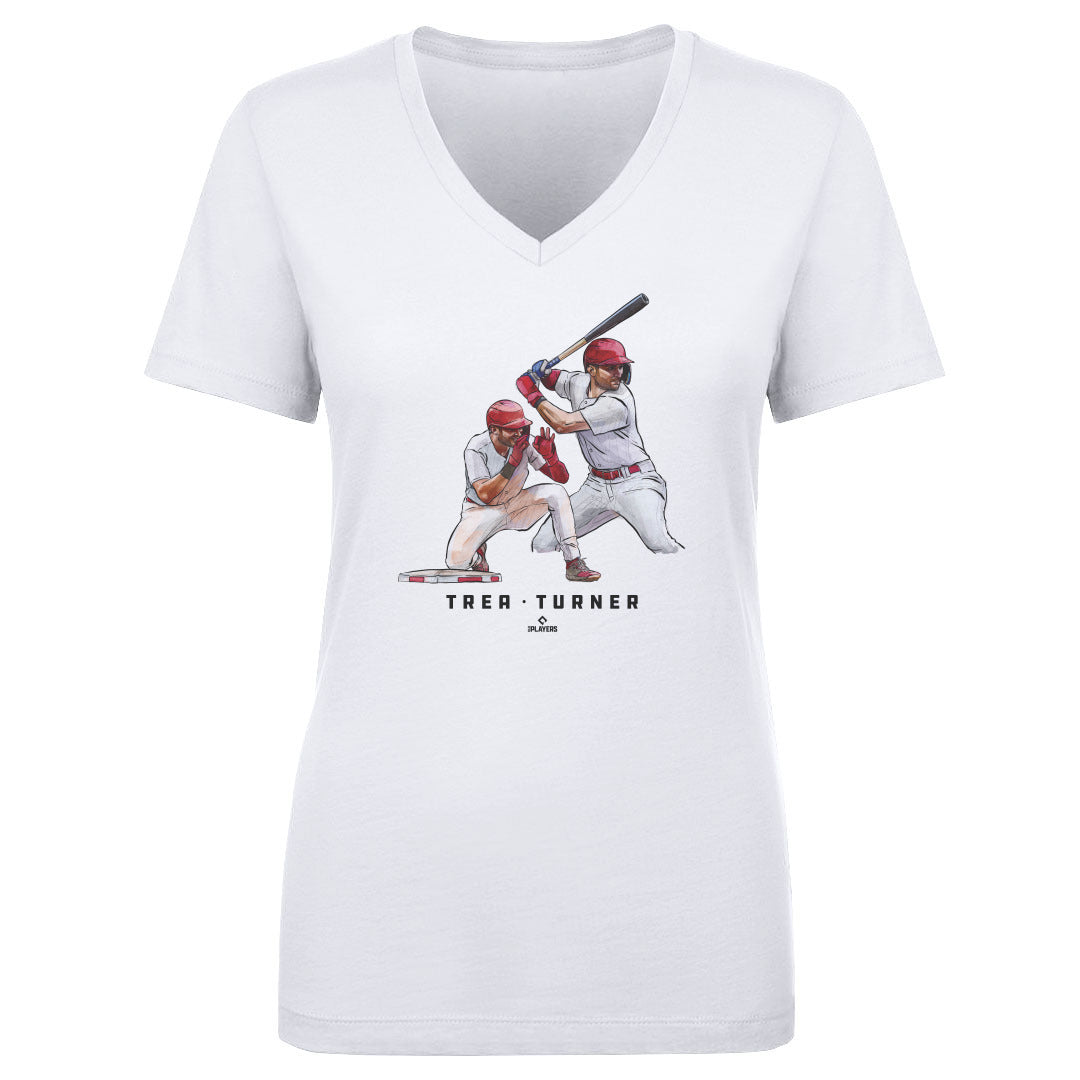 Trea Turner Women's V-Neck T-Shirt | 500 LEVEL