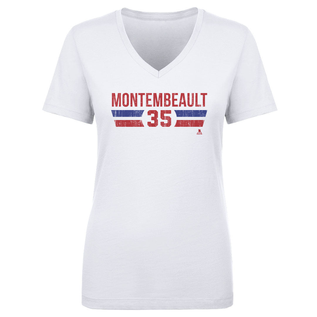 Sam Montembeault Women's V-Neck T-Shirt | 500 LEVEL