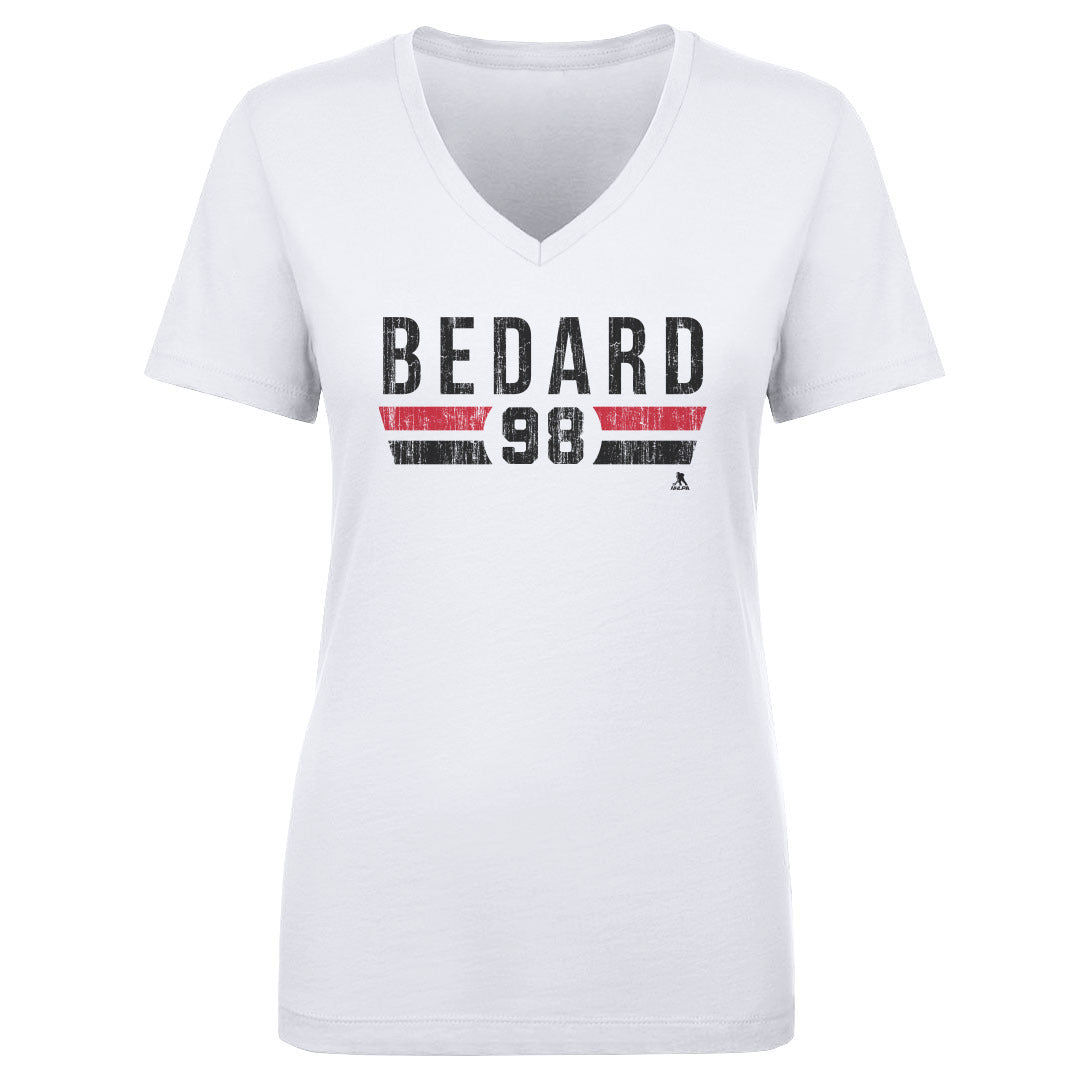 Connor Bedard Women's V-Neck T-Shirt | 500 LEVEL