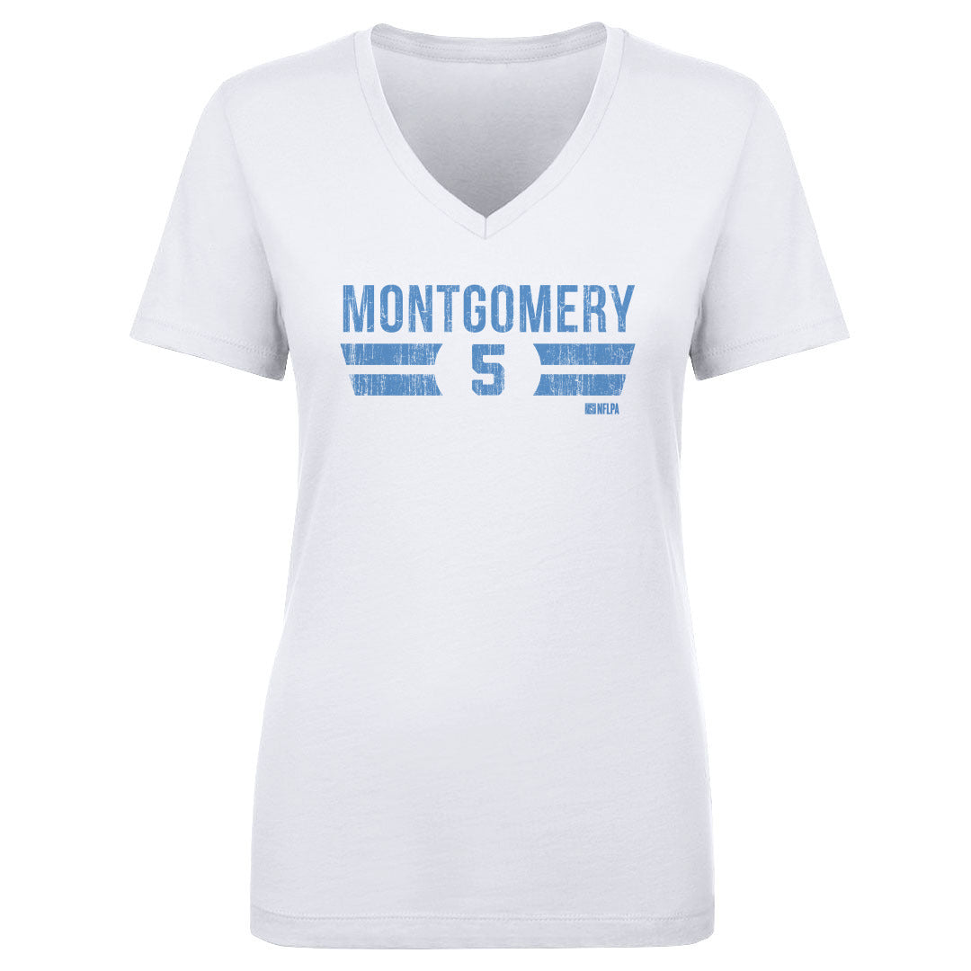David Montgomery Women's V-Neck T-Shirt | 500 LEVEL