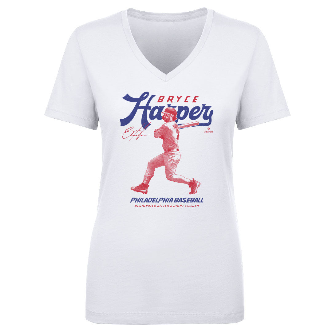 Bryce Harper Women's V-Neck T-Shirt | 500 LEVEL