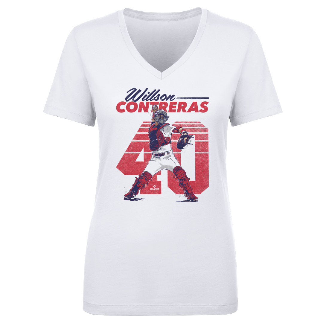 Willson Contreras Women's V-Neck T-Shirt | 500 LEVEL