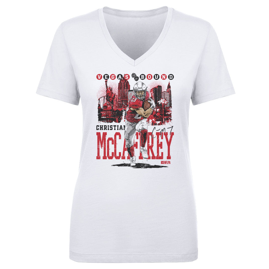 Christian McCaffrey Women's V-Neck T-Shirt | 500 LEVEL