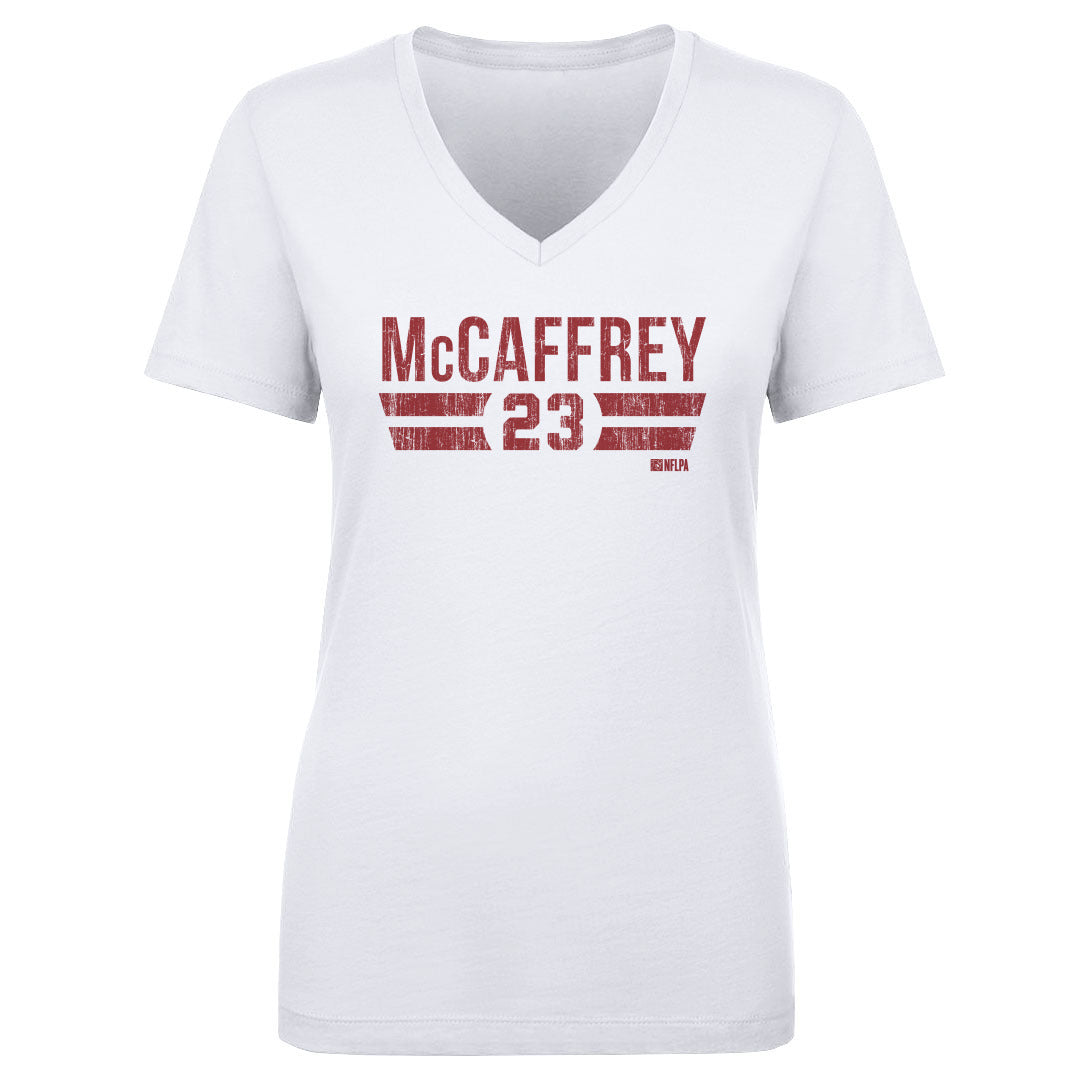 Christian McCaffrey Women's V-Neck T-Shirt | 500 LEVEL