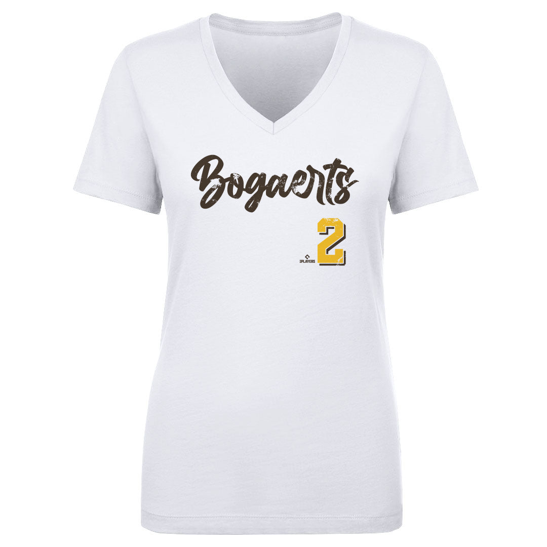 Xander Bogaerts Women's V-Neck T-Shirt | 500 LEVEL