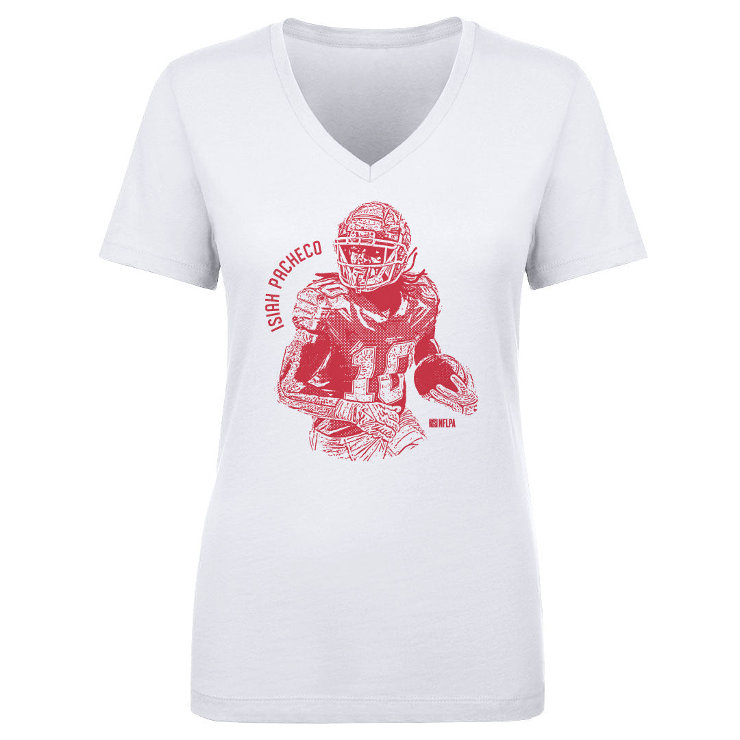 Isiah Pacheco Women's V-Neck T-Shirt | 500 LEVEL
