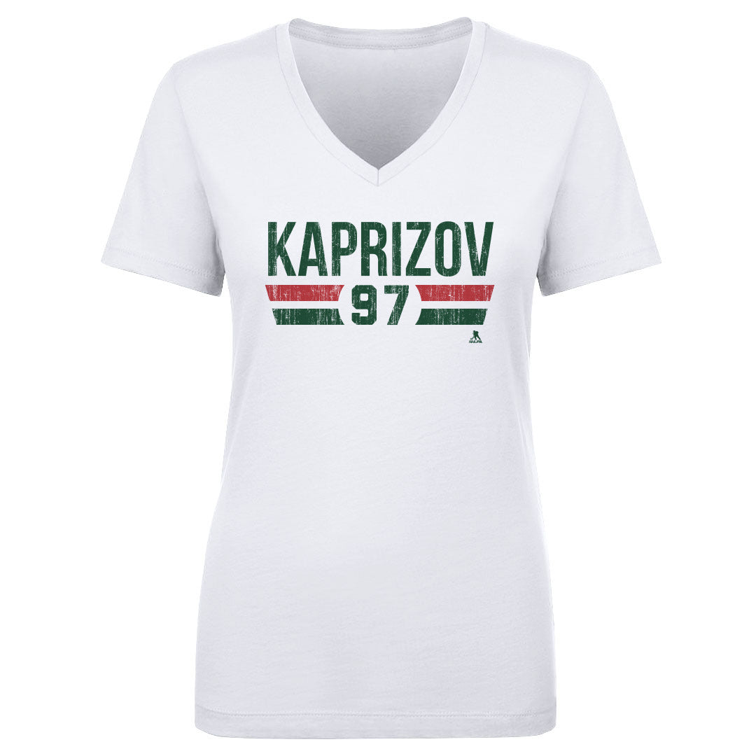 Kirill Kaprizov Women's V-Neck T-Shirt | 500 LEVEL
