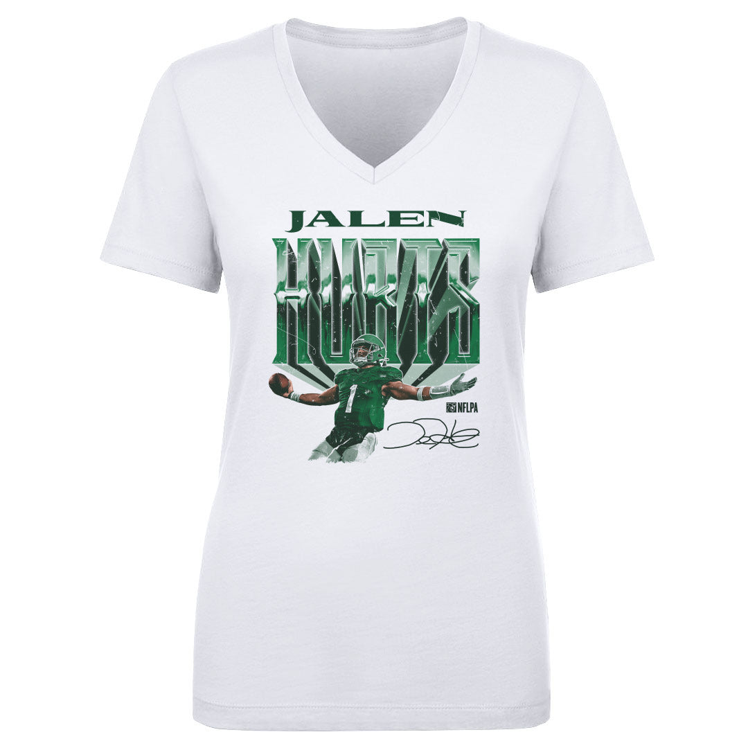 Jalen Hurts Women's V-Neck T-Shirt | 500 LEVEL