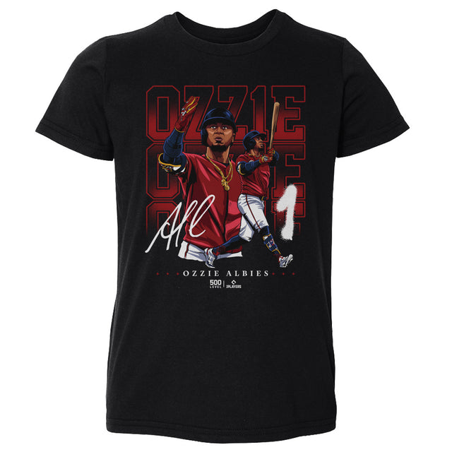 Ozzie Albies Kids Toddler T-Shirt | 500 LEVEL
