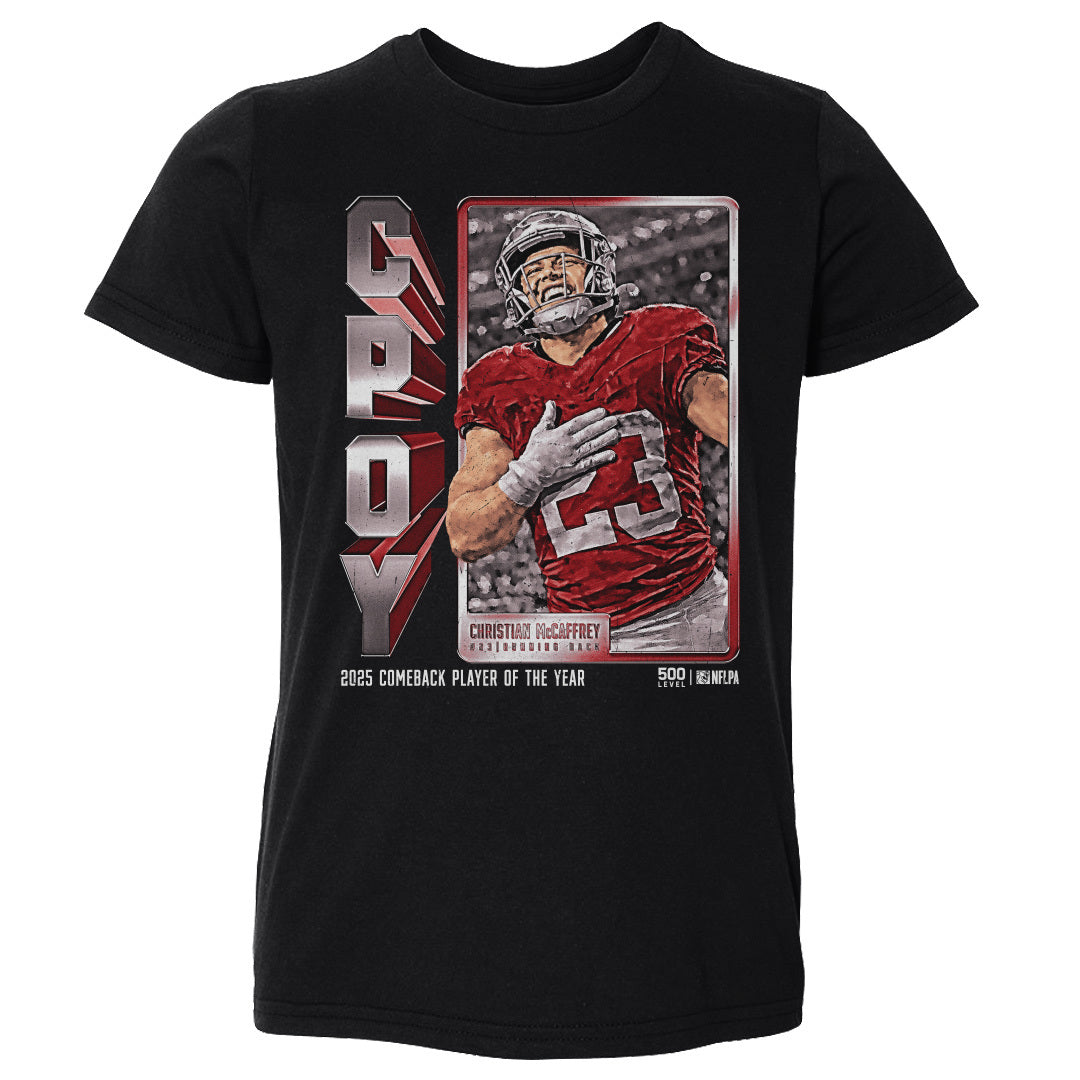 Christian McCaffrey Kids Toddler T-Shirt | 500 LEVEL