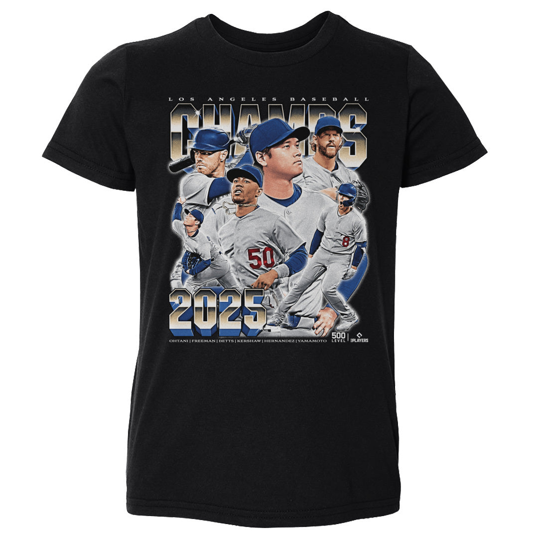 Los Angeles D Baseball Kids Toddler T-Shirt | 500 LEVEL