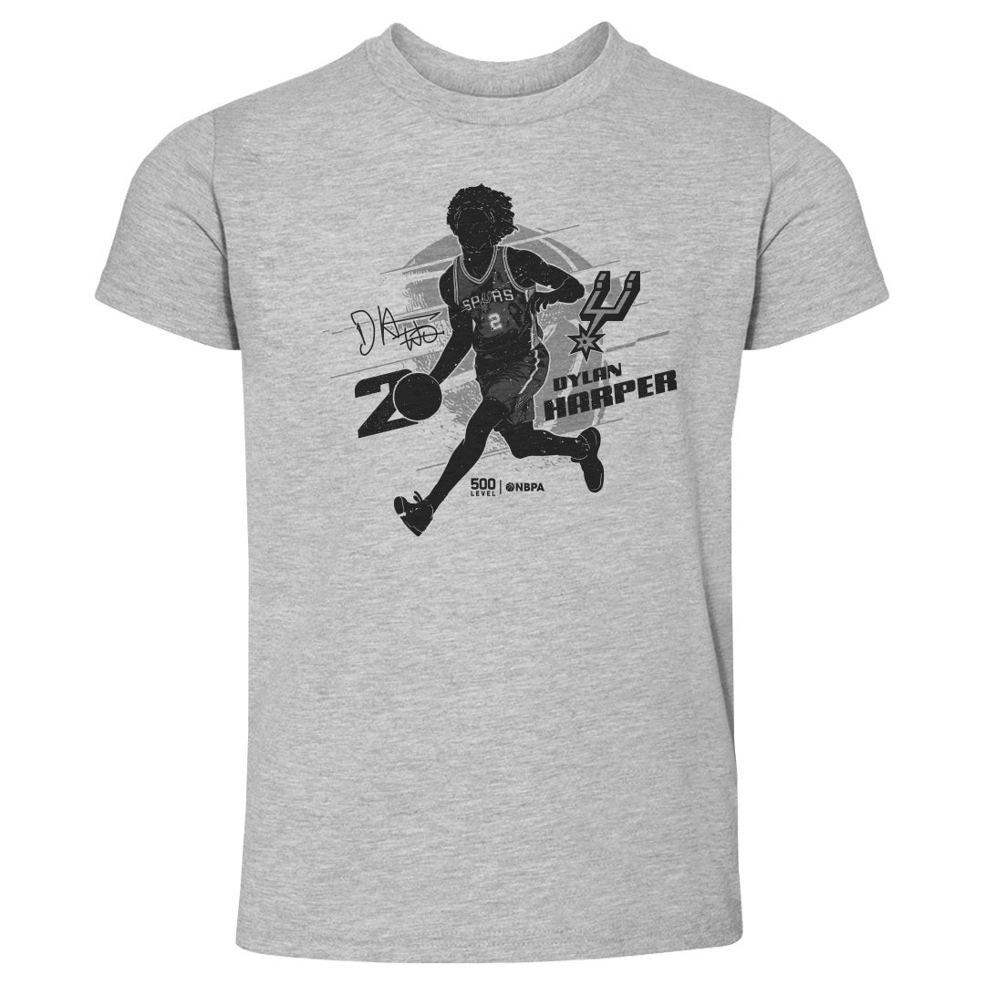 Dylan Harper San Antonio Spurs Silhouette Kids Toddler T-Shirt