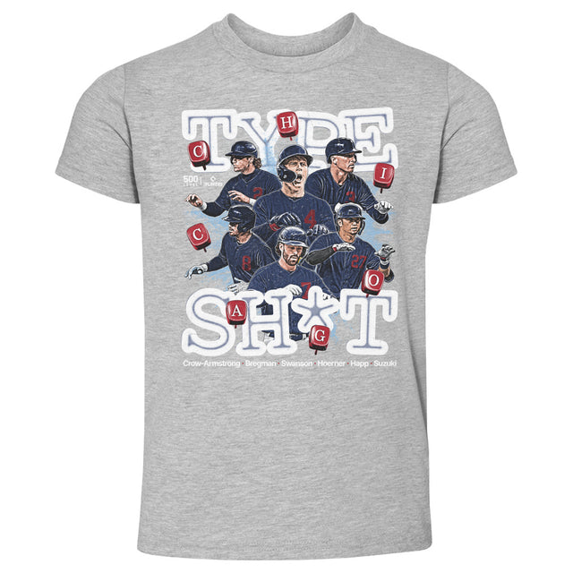 Chicago C Baseball Kids Toddler T-Shirt | 500 LEVEL