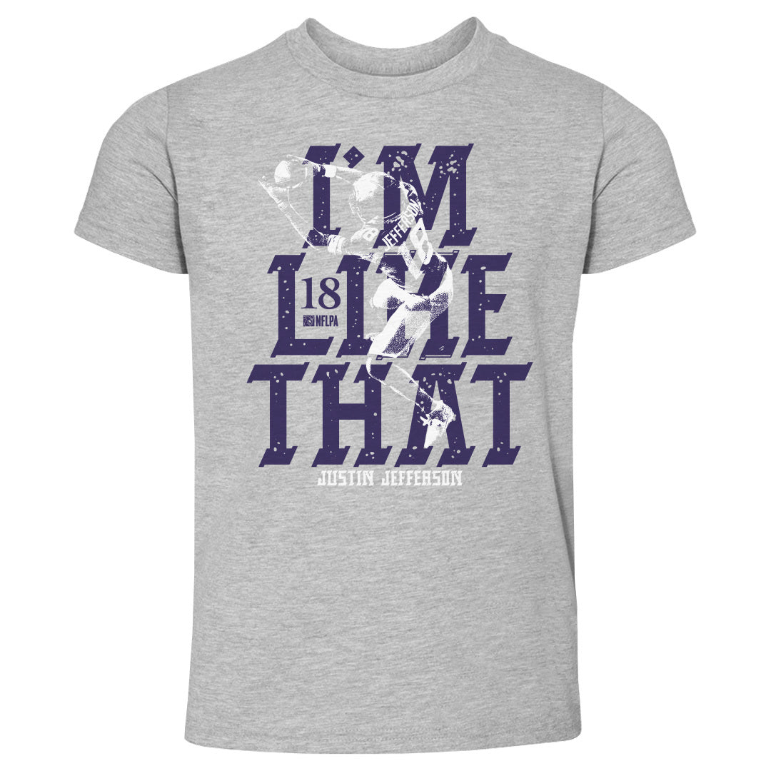 Justin Jefferson Kids Toddler T-Shirt | 500 LEVEL