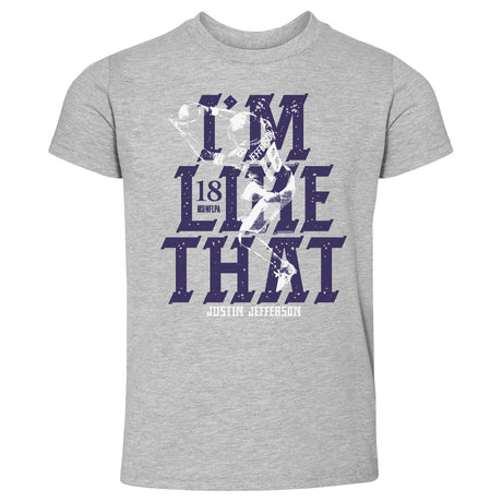 Justin Jefferson Kids Toddler T-Shirt | 500 LEVEL