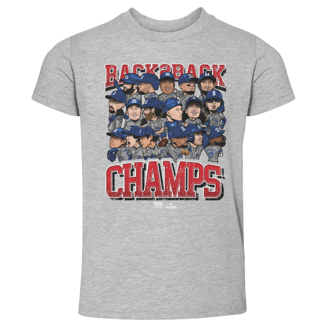 Los Angeles D Baseball Kids Toddler T-Shirt | 500 LEVEL
