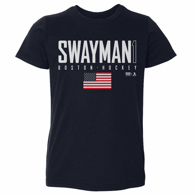 Jeremy Swayman Kids Toddler T-Shirt | 500 LEVEL