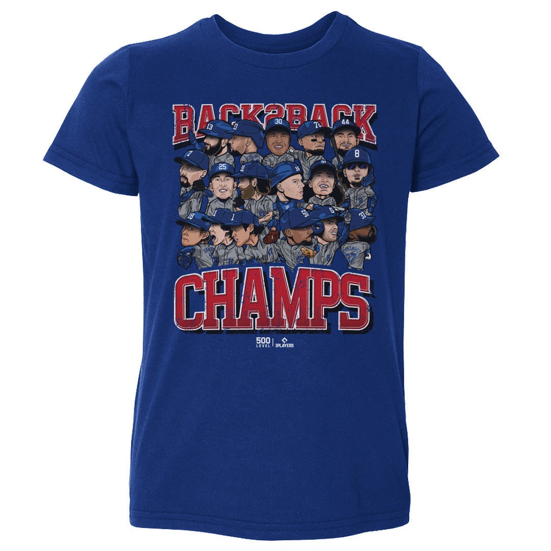 Los Angeles D Baseball Kids Toddler T-Shirt | 500 LEVEL