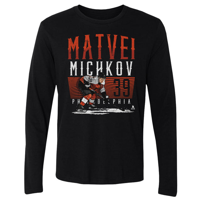 Matvei Michkov Men's Long Sleeve T-Shirt | 500 LEVEL