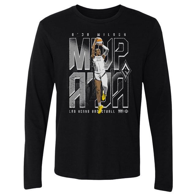 A'ja Wilson Men's Long Sleeve T-Shirt | 500 LEVEL
