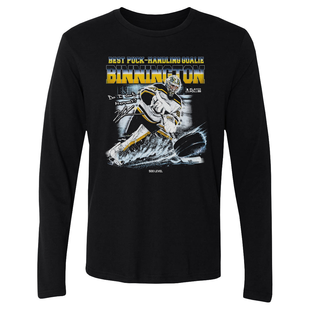 Jordan Binnington Men's Long Sleeve T-Shirt | 500 LEVEL