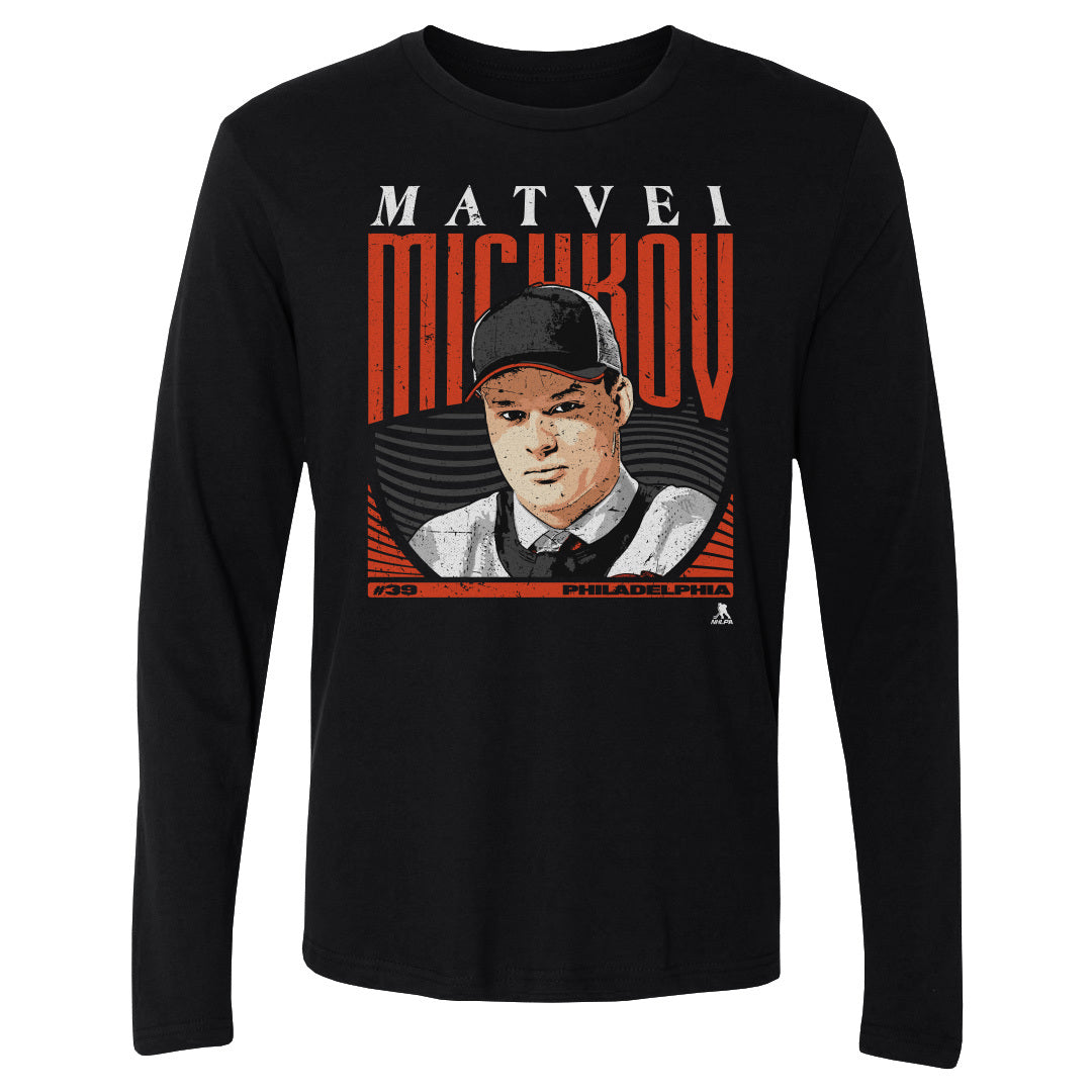 Matvei Michkov Men's Long Sleeve T-Shirt | 500 LEVEL