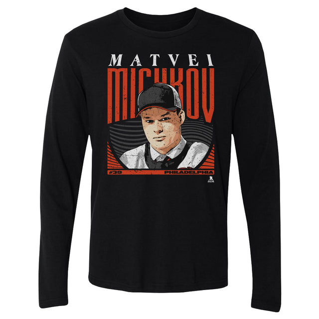 Matvei Michkov Men's Long Sleeve T-Shirt | 500 LEVEL