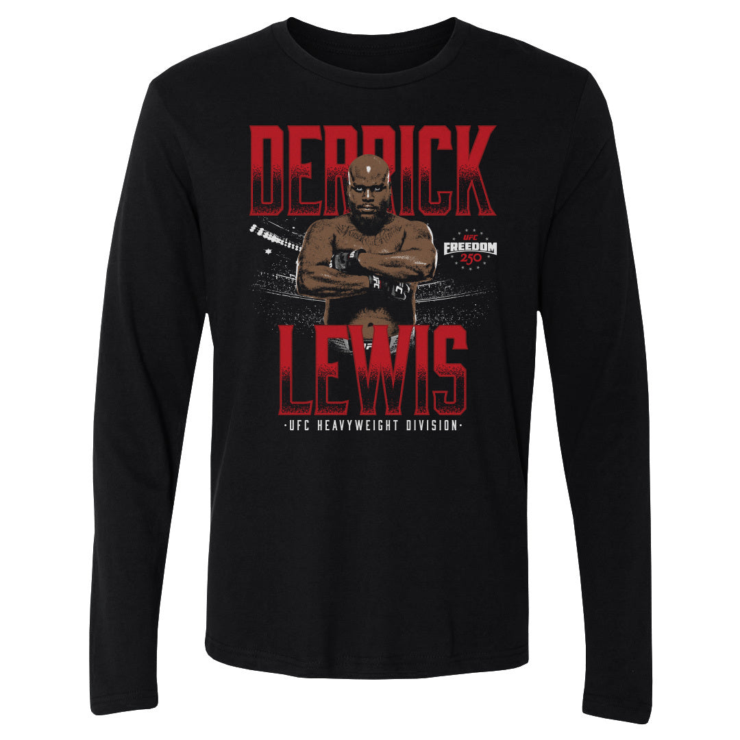 Derrick Lewis Men's Long Sleeve T-Shirt | 500 LEVEL