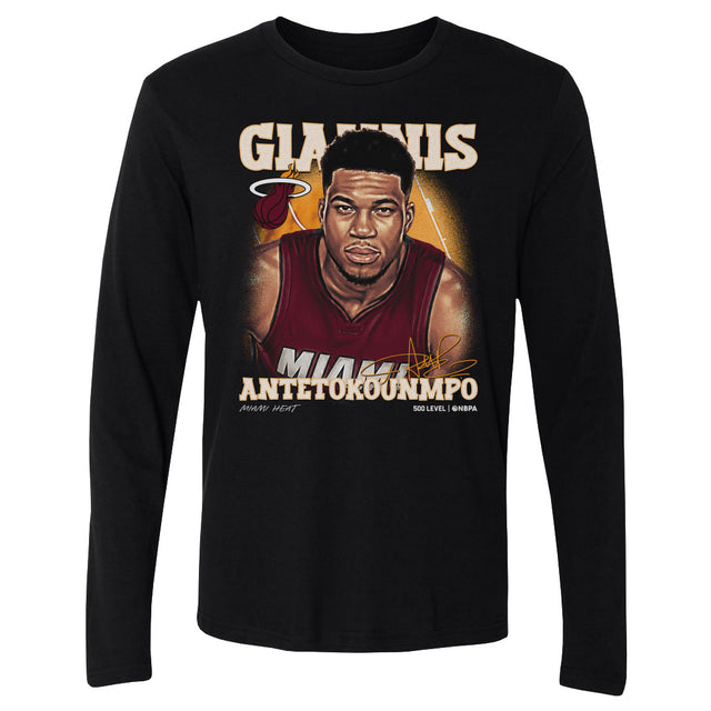 Giannis Antetokounmpo Men's Long Sleeve T-Shirt | 500 LEVEL