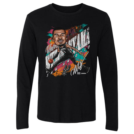 Victor Wembanyama Men's Long Sleeve T-Shirt | 500 LEVEL