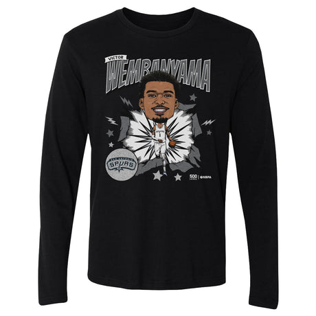 Victor Wembanyama Men's Long Sleeve T-Shirt | 500 LEVEL