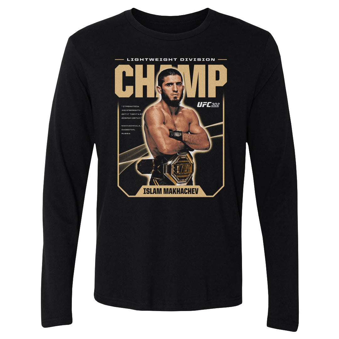 Islam Makhachev Men's Long Sleeve T-Shirt | 500 LEVEL