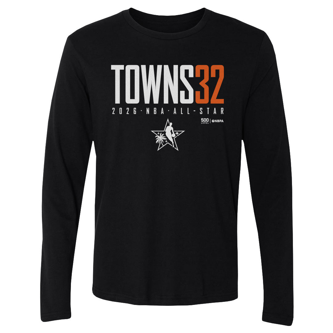 Karl-Anthony Towns Men's Long Sleeve T-Shirt | 500 LEVEL