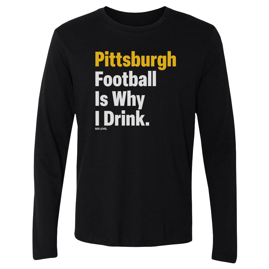 Pittsburgh Football Men's Long Sleeve T-Shirt | 500 LEVEL